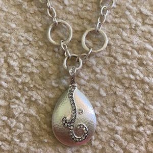 Brighton Long Silver Pendant Necklace